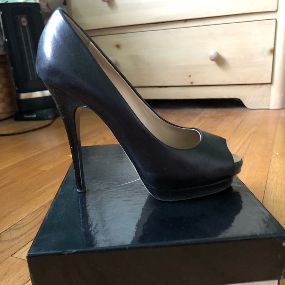 Giuseppe Zanotti Black Peep Toe Heel 5 inches